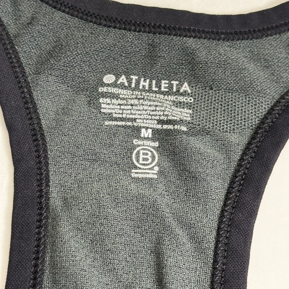 Athleta Speedlight Camo Tank Top Black Camo Womens Size Medium Activewear Gym - Picture 6 of 9